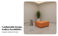 Geometric Block Sofa Set Unrestricted Combination Business Furniture High-Density Foam Transformable Design for Business Owners