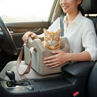 Dog Car Bed Washable Pet Car Seat Removable for Car Trip