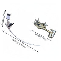 Drum Rack Extension Arm Includes Felt Washers Cymbal Holder Clamp Attachment Quick Release Nut Curved Cymbal Extension Arm for Drummers