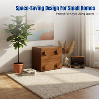 Mid-century Storage Cabinet, Retro TV Stand, Multi-Functional Organizer, Bedroom & Living Room