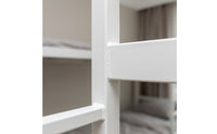 Metal Bunk Bed Space-Saving Steel Bunk Bed Heavy-Duty Furniture for Teens, Students, Shared Bedrooms, Dorm Rooms, Accommodation for Learners