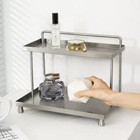 Stainless Steel Multi-layer Storage Rack for Countertop, Bar, Coffee Cups, Simple Style
