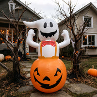 Halloween Inflatable Pumpkin Ghost Tumbler Decoration