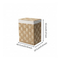 Paper Rope Basket with Liner Natural Organizer Wicker for Bedroom