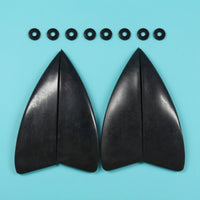 Tapered Kiteboard Tail Fin Streamlined Kiteboard Fin Lightweight Detachable for Kiteboarders