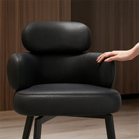Modern Swivel Accent Chair with Leather Upholstery Padded Swivel Accent Chair for Living Room, Home Office, Vanity