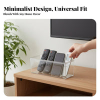Transparent surfaceMount Box Slim outline Adhesive Storage organizer Space-Saving