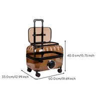 Expandable foldable pet carrier