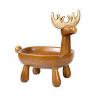 Deer Storage Tray Gold Antlers Branch Tray Desktop