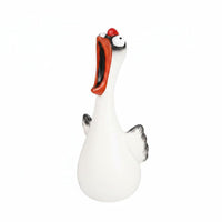 Screaming Chicken Figurine Chicken Figurine Hand-Painted Art Sculpture for Garden