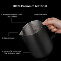 Adjustable Coffee Tamper with Scale and Constant Force, 53mm 7-Piece Set