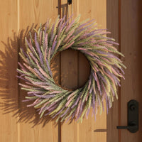 Artificial Lavender Wreath Lavender Wreath No Maintenance Required Home Decoration for Indoor Outdoor