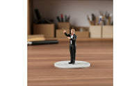 1/64 Scale Musician Figure Resin Material Miniature Saxophone Player Detailed Tiny Orchestra Member Figurine for Collectors