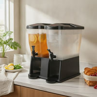 Beverage Dispenser Black Upright Beverage Dispenser Commercial Self-Service Drinkware