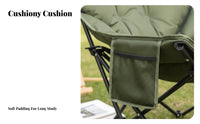 Foldable Portable Moon Chair Long-Lasting Lightweight Sketch Stool Quick Setup Collapsible Artist Chair Reinforced Steel Frame for Art Students, Travelers, Sketching, Outdoors, Travel, Picnic