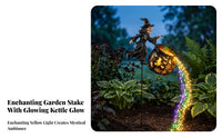 Cutout Witch Kettle Yard Light
