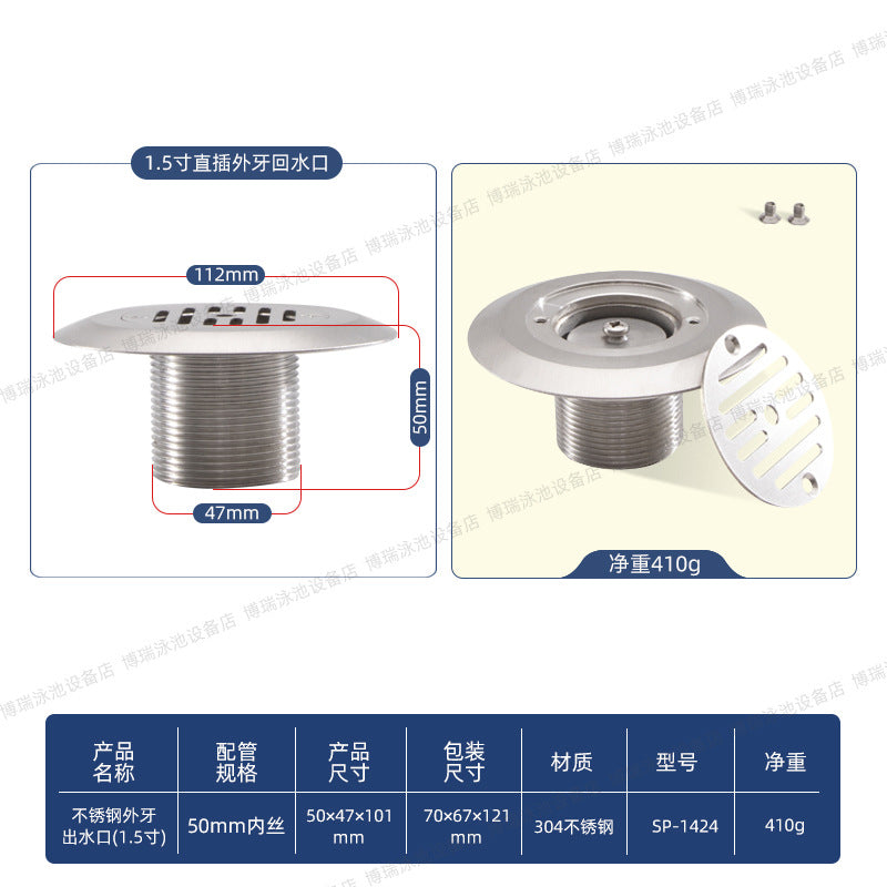 1.5 Inch / Male Thread Return