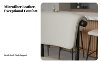 Lowrear Counter Stool Light Luxury Bar Chair Minimalist aesthetic with rearrest for Adults, Hosts, Bistro