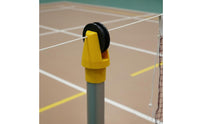 Badminton Post Pulley Cap Replacement Part Badminton Pole Top Guide Easy Installation Net Post Rope Pulley for Gymnasium, Backyard, School Playground