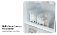 Made in Japan Refrigerator Partition Board Space Saving Adjustable Refrigerator Divider Easy Installation for Meal Preppers, Pantry, Drawers
