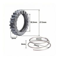 2 Pieces 18T Engagement Disc 20 Hub Angle Engagement Disc Silver Bike Component