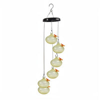 Wind Chime Bird Feeder Dispenser Easy to Hang Garden Decor Colorful