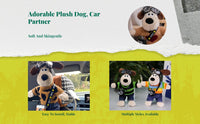 PVC dog bobblehead car decor