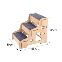 Dog Climbing Stairs Gentle Slope Wood Pet Stairs Small Pets for Bed, Senior Dogs