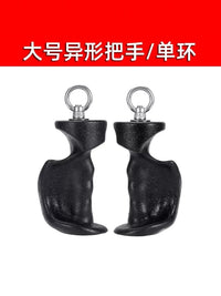 异形握把拉力器手柄双环单环健身器材配件扩胸划船训练握力器