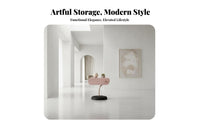 Sculptural Pedestal Table Minimalist design Nightstand Artistic Design for Office