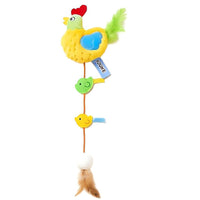 Cute Knitted Cat Toy with Clucking Sound