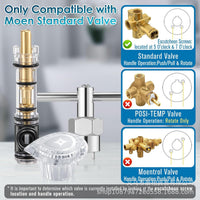 Cartridge Replacement with Removal Tool and Faucet Handle Kit for Moen Chateau Series