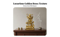 Brass God Statue Golden Color for Tabletop