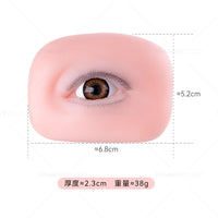 Beginner Practice Silicone Module Eye with Upper and Lower Lashes for Eyelash Training
