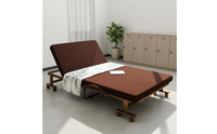 Folding Bed with Mattress Installation Rollaway Folding Bed Dense Foam Adjustable Lounger Cot for Guests, Hotel