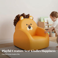 Cute Appearance creatureShaped Floor Sofa Soft and snug animalShaped Floor Sofa low-to-the-ground Design childs' Furniture Child-Safe for young children, Parents, Playroom, Nursery, Bedroom, book corner