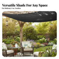 Dark Outdoor Shade Netting Cloth Tear Resistant Garden Plant Shade Mesh Reinforced Edges Heavy Duty Net for Gardeners, Greenhouse