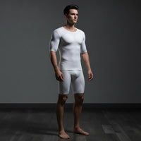 Muscle Undershirt with Chest Padding Close-Fitting Padded Muscle Shirt Contoured Physique-Defining Undershirt for Men, Cosplayers, Cosplay