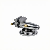 Tabletop Mini Vise Compact Bench Clamp Mirror-Like Silver Finish Hand Tool for Repair