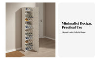Space-Saving Narrow Shoe Cabinet Easy to Assemble Multi-Tier Shoe Shelf Sturdy Home Furniture Strong Load-Bearing for Apartment Dwellers, Homeowners, Families, Hallway, Small Areas, Closet, Bedroom