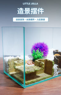 鱼缸躲避地下转角隧道繁殖沉底虾窝异形鱼装饰品鱼缸造景跨境专供