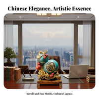 Miniature Folding Screen Luxurious Design desktop decoration Ink Wash Painting