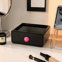 Stackable Storage Drawers, Desktop Storage Drawers, Dustproof Desk Organiser, Single Box for Stationery & Cosmetics