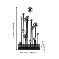 Tabletop Sculpture Aesthetic Geometric Sculpture Sleek Abstract Statue for Homeowners, Office