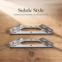 Stainless Steel L-Shaped Corner Brace Bracket for Furniture and Shelves, 90-Degree Right Angle Fastener