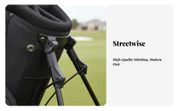 Golf Stand Bag Portable Golf Carry Bag with Stand Triangular Stability Athletic Gear for Golfers, Driving Range