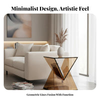Sculptural Side Table Minimalist Aesthetic Household Furniture Artistic Design Modern Aesthetic for Students, Bedroom