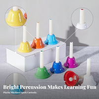 Smooth Finish Handheld Musical Bell Straight Handle Children's Hand Bell Easy to Play