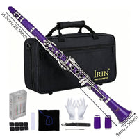 Carrying Case Included B Flat Clarinet Beginners B and B Flat Clarinet Includes Accessories Woodwind Instrument Easy to Tune for Students, Stage Performance, Band, Music Class