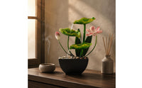 Pond Water Feature Tabletop Decoration Circulating Water Decor Compact Size